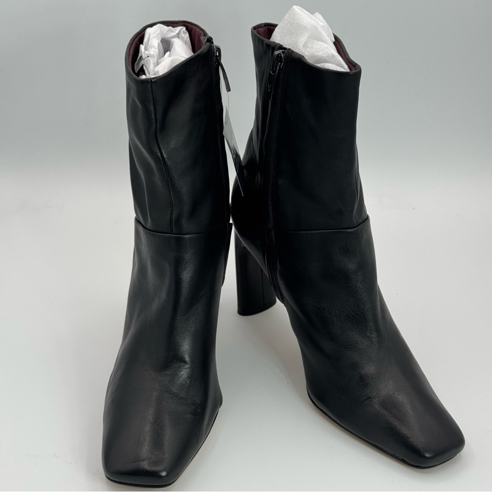 Sarto by Franco Sarto Flexa Black Leather Ankle Boots NEW 8.5